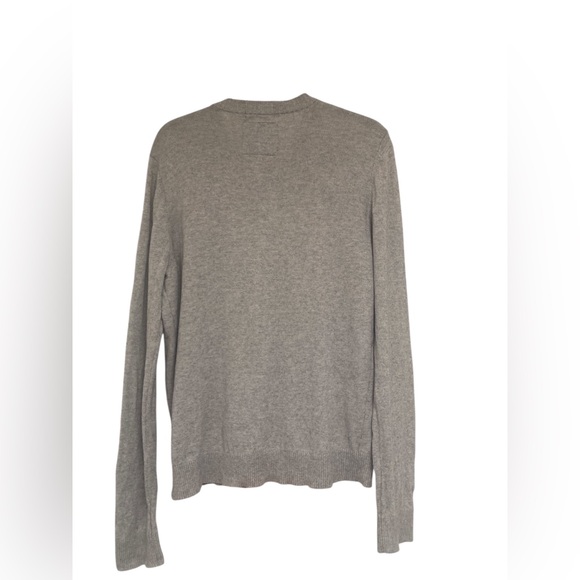 Abercrombie & Fitch Men's Heather Gray V-Neck Sweater GUC L - Picture 2 of 5